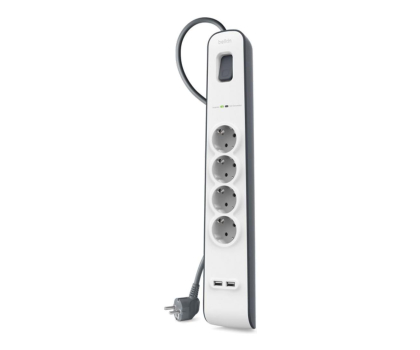 Listwa zasilająca BELKIN 4 gniazda, 2x USB 2.4A